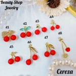 cadena con dije cereza con cadena ajustable 2.50$ (12&ajustable)