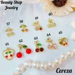 cadena con dije cereza con cadena ajustable 2.50$ (12&ajustable)