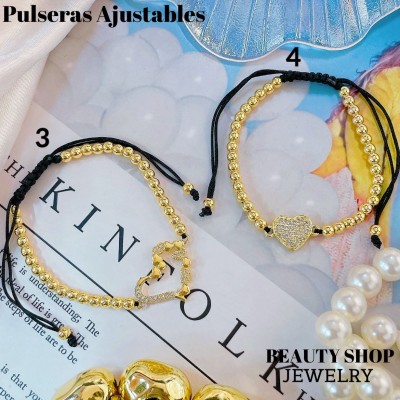 pulsera balin ajustable oro chino 12.50&