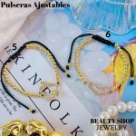 pulsera balin ajustable oro chino 12.50&
