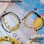 pulsera balin ajustable oro chino 12.50&