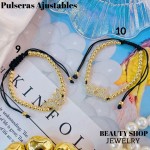 pulsera balin ajustable oro chino 12.50&