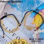 pulsera balin ajustable oro chino 12.50&