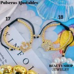 pulsera balin ajustable oro chino 12.50&