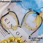 pulsera balin ajustable oro chino 12.50&