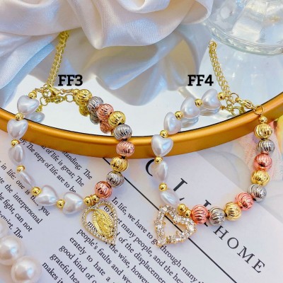 #J pulsera balin con dije oro chino 