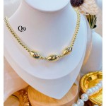 #Q cadena balin oro chino 18k 18&