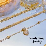 pulsera sencilla oro chino