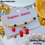 pulsera balin raya con dije cereza