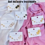set zarcillo van cleff  acero 15.50&