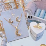 juego cadena con anillo+topito oro chino
