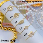 Pulsera ajustable oro chino (50 modelo) (9.50&)）
