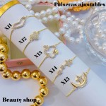 Pulsera ajustable oro chino (50 modelo) (9.50&)）