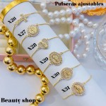 Pulsera ajustable oro chino (50 modelo) (9.50&)）