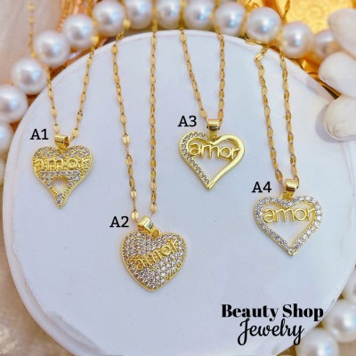 #A cadena con dije Amor (solo dije 1.85) 12.50& con ajustable 2.7