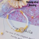pulsera ajustable con dije corazon 12&