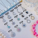 #p cadena con dije plateado  solo dije 1.85$ (12.50&）14&con ajustable 2.7$