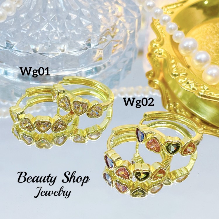 #wg zarcillo lujos oro chino 18k 13&