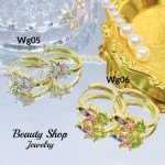 #wg zarcillo lujos oro chino 18k 13&