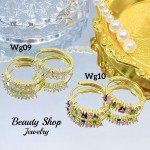 #wg zarcillo lujos oro chino 18k 13&