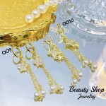 zarcillo largo con perla 8.5&