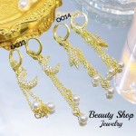 zarcillo largo con perla 8.5&