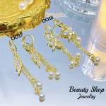 zarcillo largo con perla 8.5&