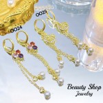 zarcillo largo con perla 8.5&