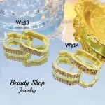 #wg zarcillo lujos oro chino 18k 13&