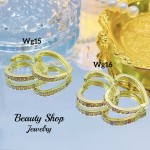 #wg zarcillo lujos oro chino 18k 13&