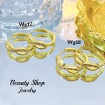 #wg zarcillo lujos oro chino 18k 13&