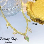 #Z cadena con full dijes  (&24）