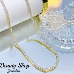 choker de Pedreria lujo oro chino 16&