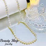 choker de Pedreria lujo oro chino 16&