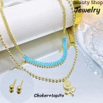 Choker doble con topito 