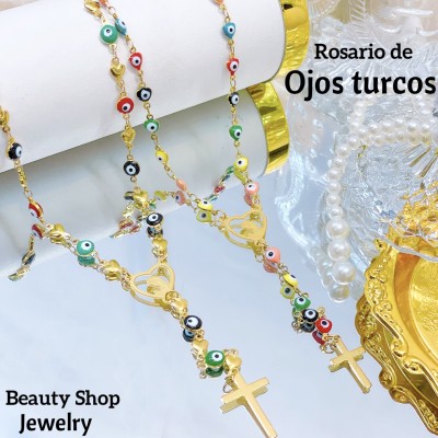 Rosario ojo Acero inoxidable (&12.8）