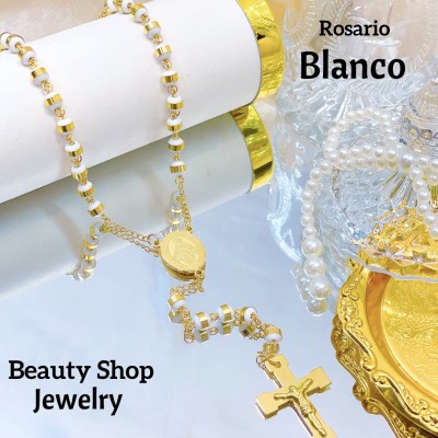 Rosario con gomas acero lujo (&25.50）