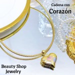 cadena rigida con dije corazon (&12) cadena rigida con dije corazon (&12)