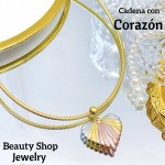 cadena rigida con dije corazon (&12) cadena rigida con dije corazon (&12)