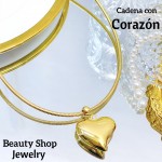 cadena rigida con dije corazon (&12) cadena rigida con dije corazon (&12)