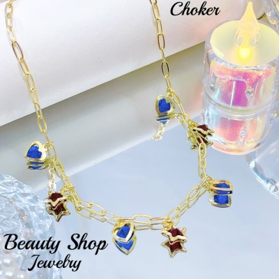 choker con dije corazon ( Navideños) &7