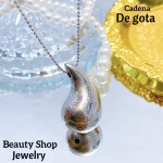 cadena con dije de gota 12& cadena con dije de gota 12&