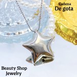 cadena con dije de gota 12& cadena con dije de gota 12&