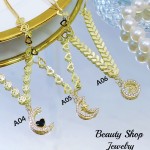 Cadena figura con tije circón Oro chino (&10.5) Cadena figura con tije circón Oro chino (&10.5)