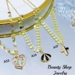 Cadena figura con tije circón Oro chino (&10.5) Cadena figura con tije circón Oro chino (&10.5)