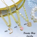 Cadena figura con tije circón Oro chino (&10.5) Cadena figura con tije circón Oro chino (&10.5)