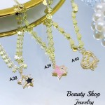 Cadena figura con tije circón Oro chino (&10.5) Cadena figura con tije circón Oro chino (&10.5)