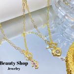 Cadena eslabon  oro chino (&12）