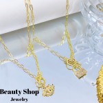 Cadena eslabon  oro chino (&12）