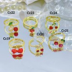 Anillo cereza oro chino 18k (&6) Anillo cereza oro chino 18k (&6)